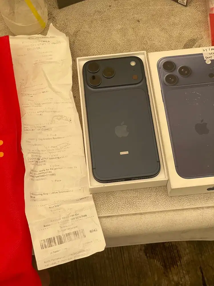 iphone 17 promax 256 dep blue garansi ibox resmi segel bnob