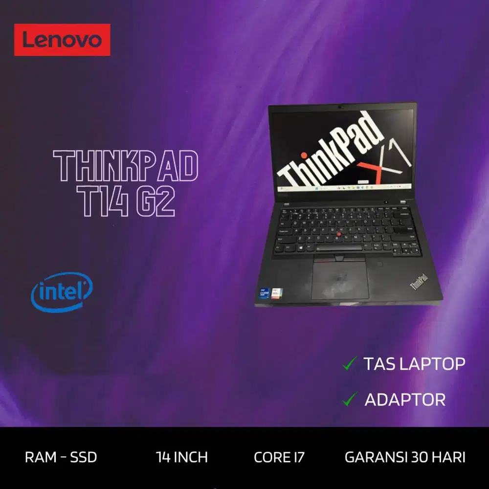 Lenovo Thinkpad T14 Core i7 Gen 11 Ram 16GB LAYAR FHD IPS *RRC