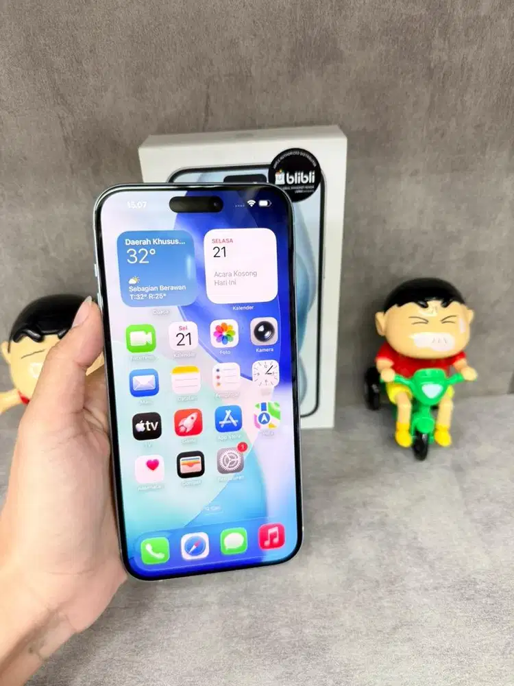 iphone 15+ 128 ibox Fullset mulus