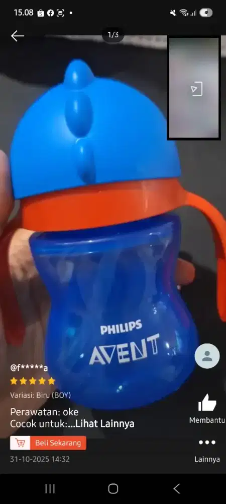 Botol minum ori avent philips