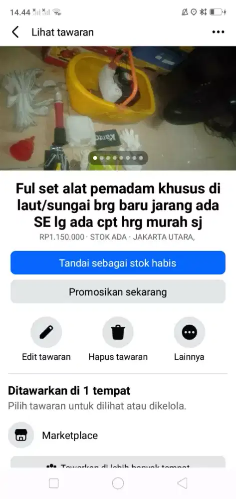 Ful set mesiin pemadam api di laut dll brg baru hrg murah cpt dpt yah