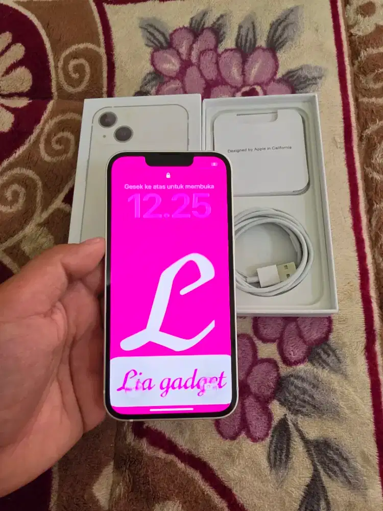 iPhone 13 128gb mulus like new,lengkap fulset,istimewa