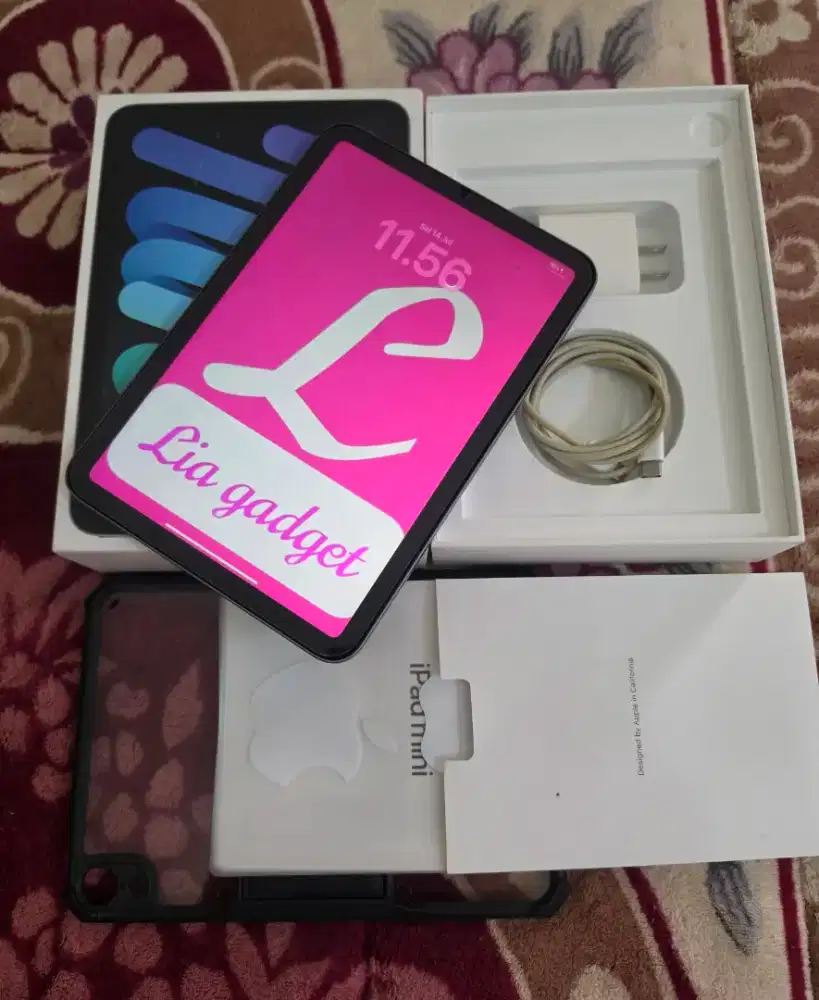 ipad Mini 6 256gb lengkap fulset original,mulus like new