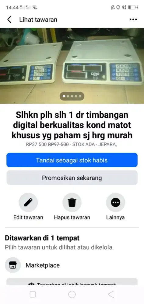 Slhkn plh slh 1 dr mesin timbangan digital berkualitas kond matot