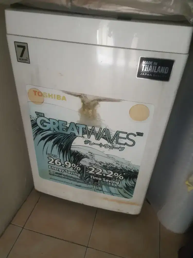 mesin cuci 1 tabung toshiba 7 kg