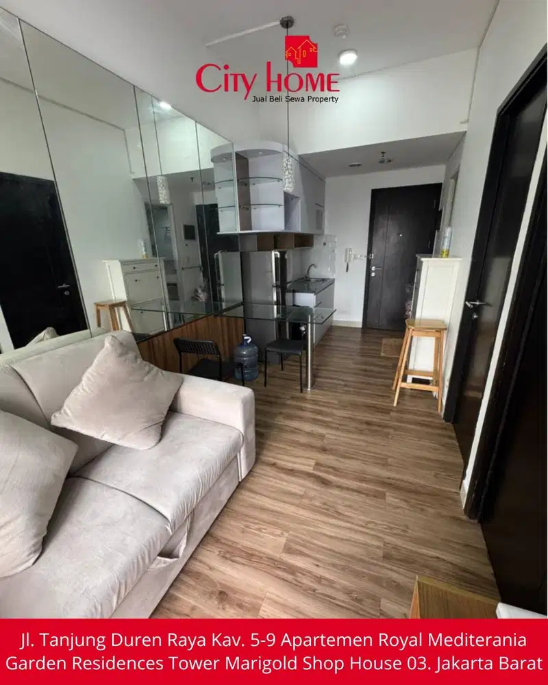 Disewakan Apartemen Furnished di Westmark – Tipe 1+1 | Luas 37 M²