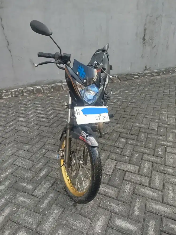 Satria FU thn 2014 facelift taat pajak mesin sehat doble jreng