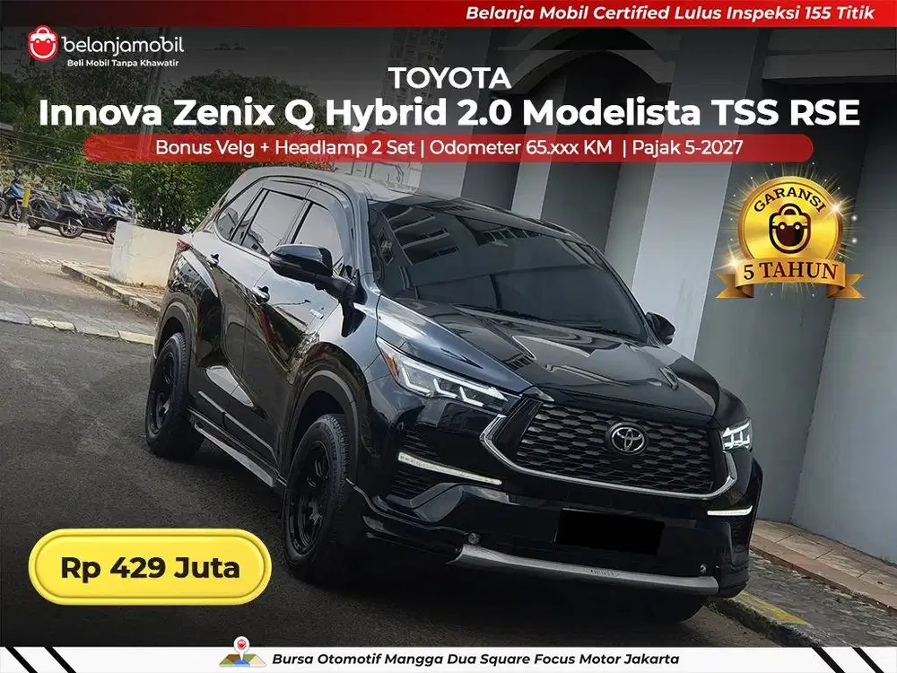 [BERGARANSI] Toyota Innova Zenix Q Hybrid 2.0 Modelista TSS 2023 2024