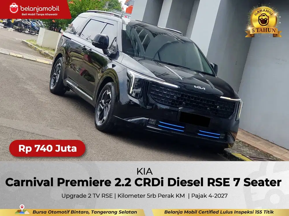 [ LOW KM 5RB ] Kia Carnival Premiere 2.2 Diesel RSE 7 Seat 2025/2026