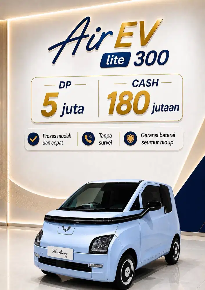 WULING AIR EV PROMO MOBIL LISTRIK TERLARIS! DP MULAI 5 JUTA!