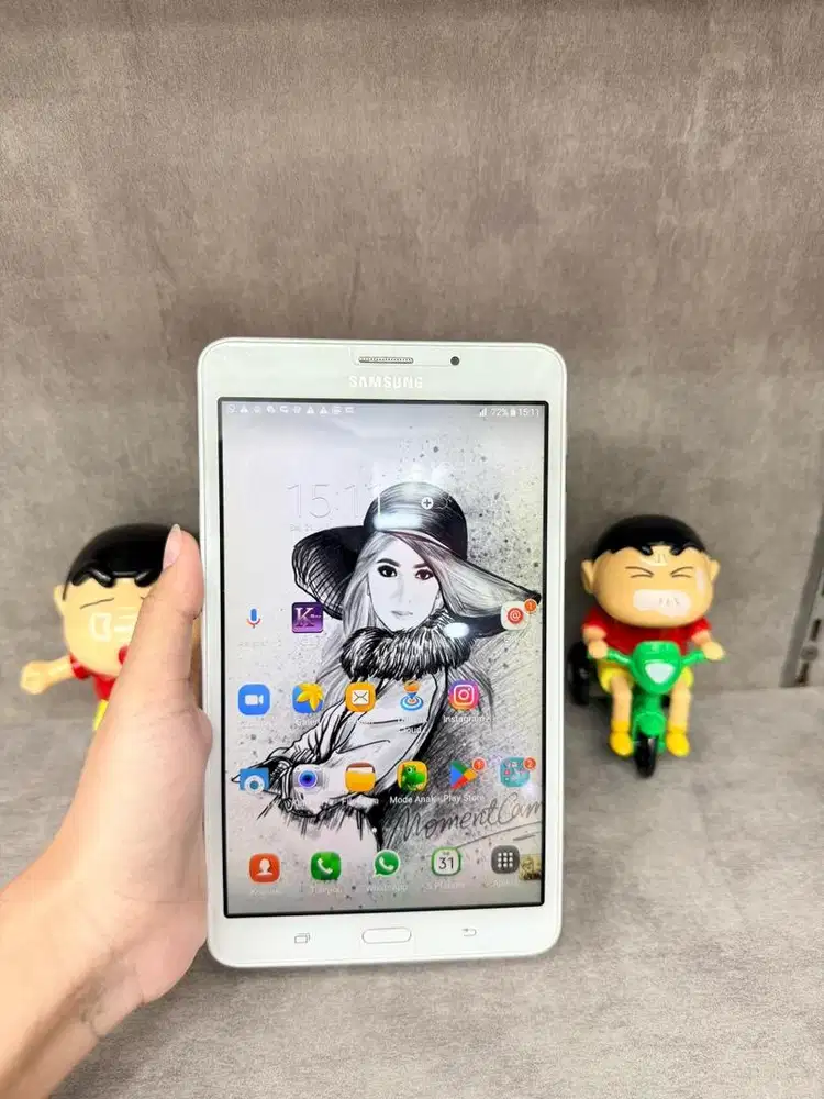 Tab A7 2016 Ram 1gb internal 8gb Wifi cell hp carger