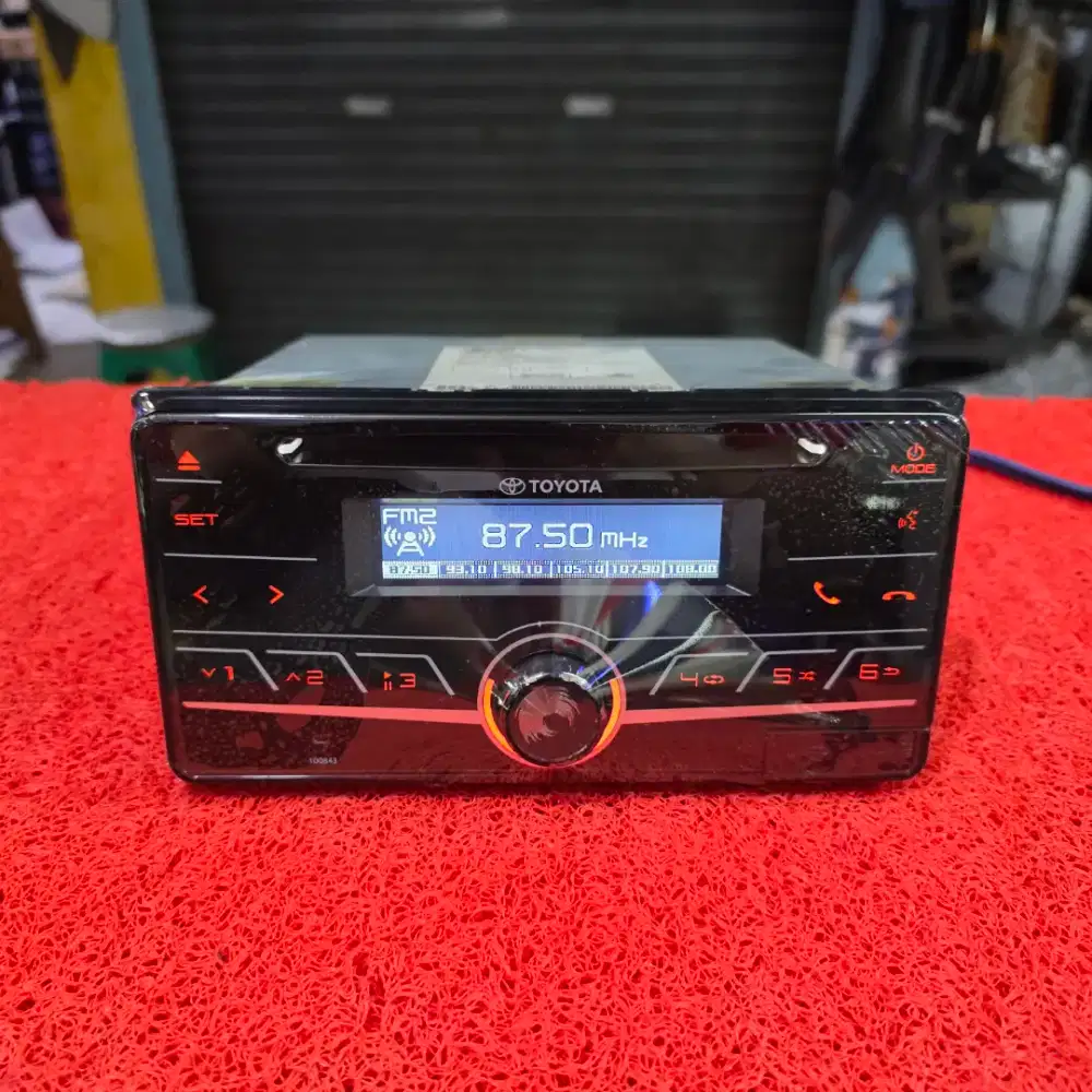 Head Unit FUJITSU TEN TOYOTA AGYA TRD 2018 Bluetooth USB CD Aux Radio