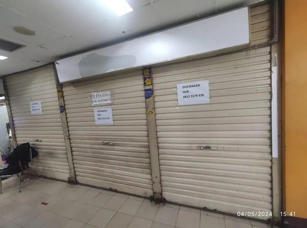 Sewa 3 Kios Cempaka Mas