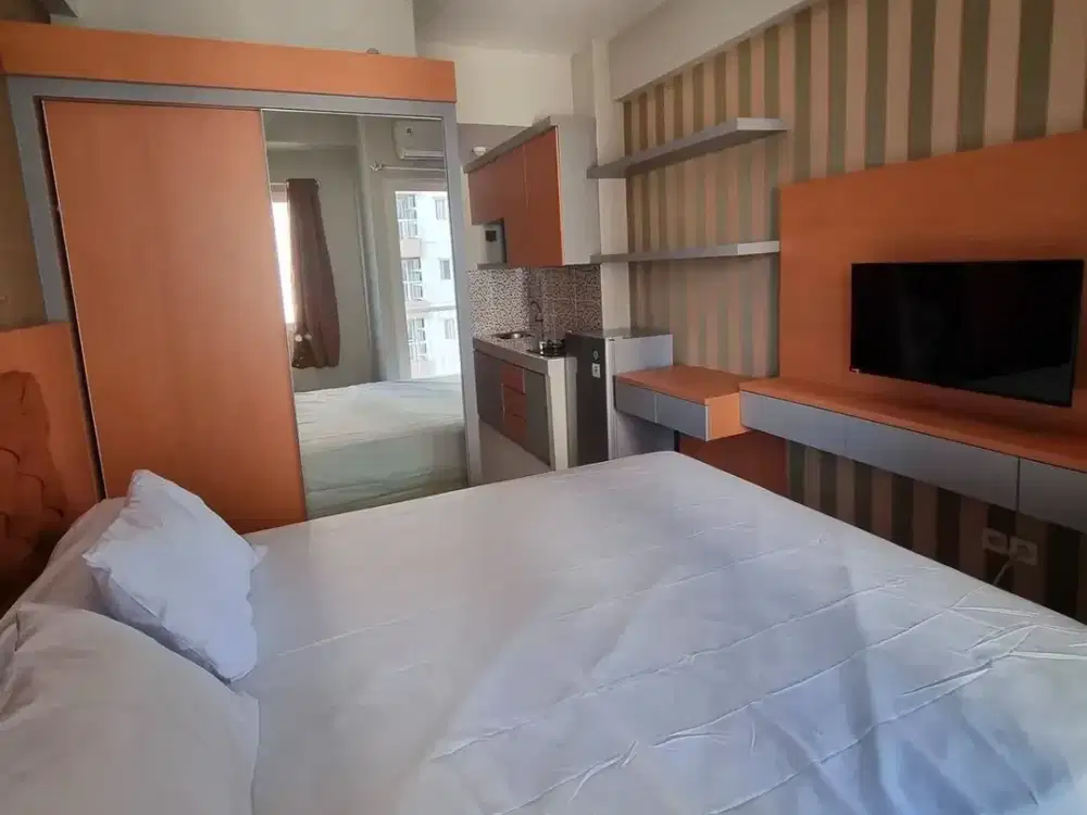 FOR SALE!! Apartemen Puncak Dharmahusada, Tower B - Studio, Full Furnish