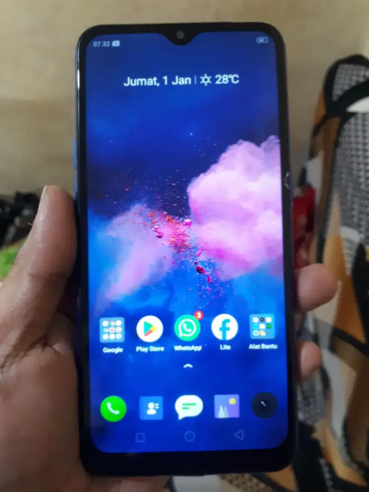 Realme C2 4G 2/32 layar 6.1 inchi siap pakai
