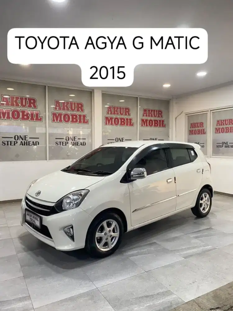 DP 20JT ! TOYOTA AGYA 1.0 G MATIC 2015 PUTIH  SIAP PAKAI KREDIT MUDAH