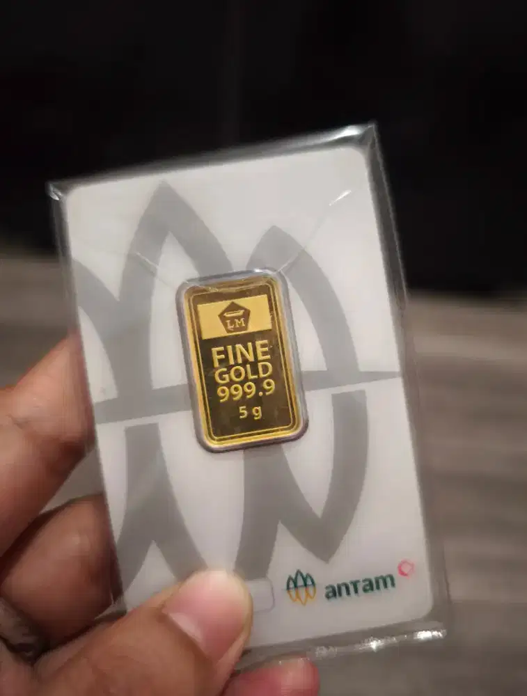 EMAS LOGAM MULIA ANTAM 5 GRAM.. MULUS.. DIBAWAH HARGA ANTAM