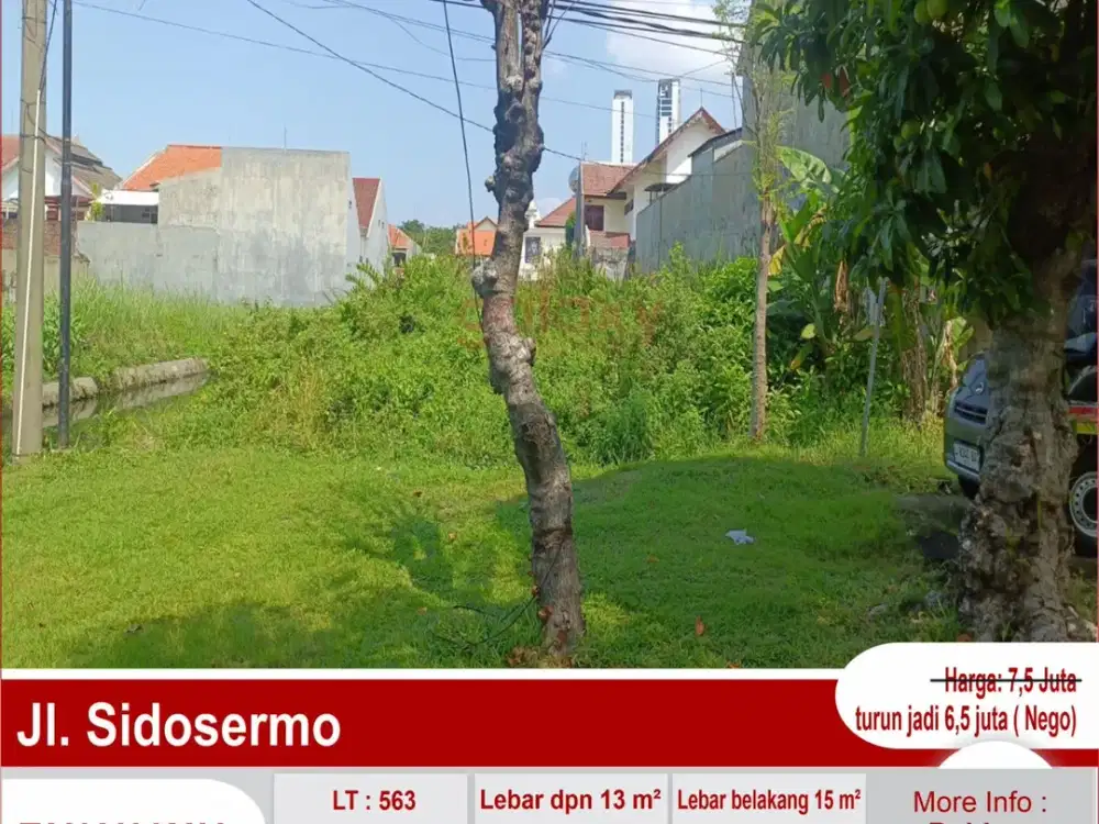 Tanah Kavling Daerah Jalan Sidosermo Surabaya