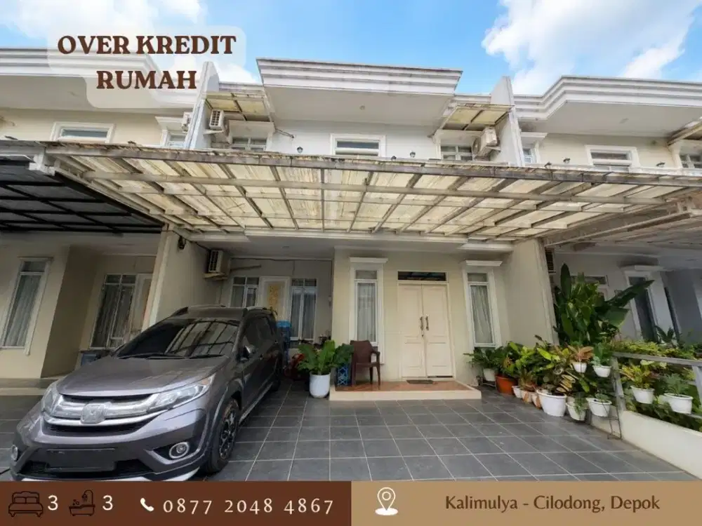 Rumah 2LT FULL FURNISH OVER KREDIT dkt Alun alun GDC di Cilodong Depok