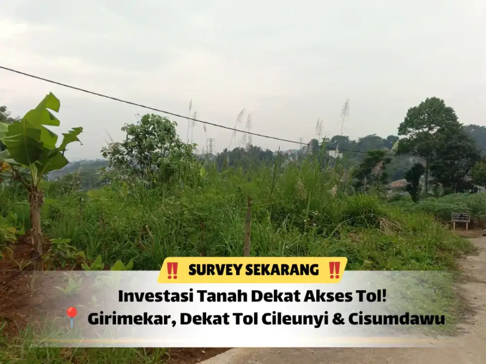Tanah Girimekar Kawasan Sejuk Cilengkrang – Amankan Sekarang!