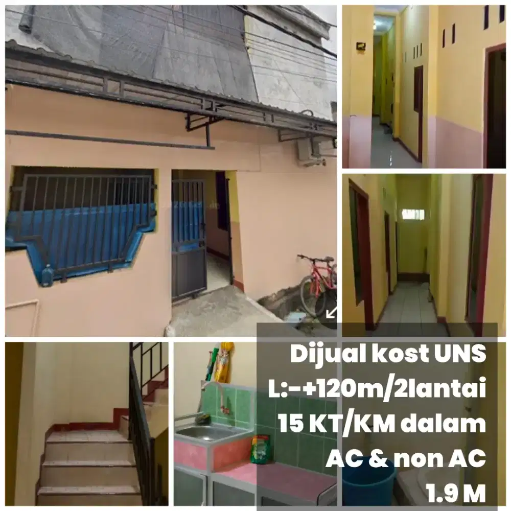 Dijual Kost UNS 15 kT, L:120m