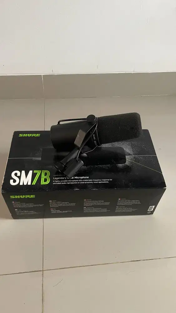 SHURE SM7B Vocal Microphone Dynamic | Vocal Studio Microphone Podcast