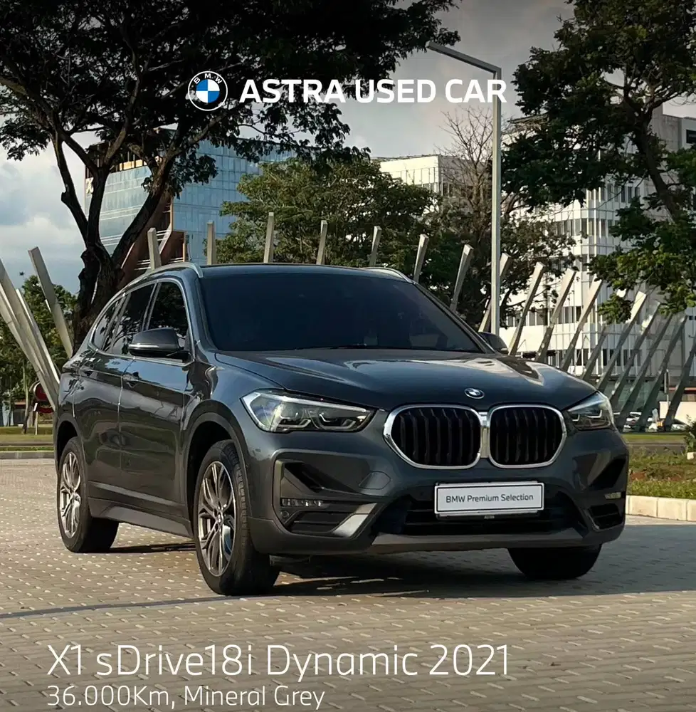 BMW X1 sdrive18i Dynamic MINERAL GREY ON BLACK KM 36.000 UNIT TERBAIK