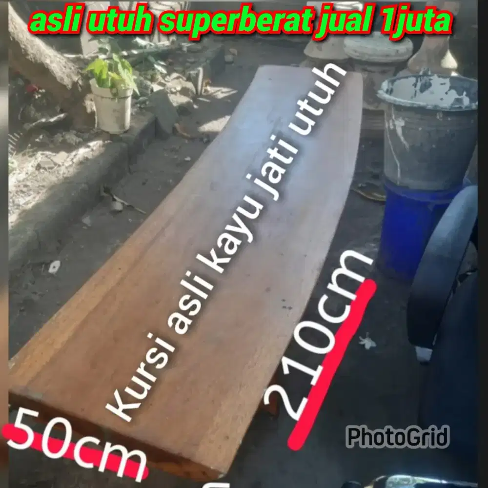 Kursi jati utuh