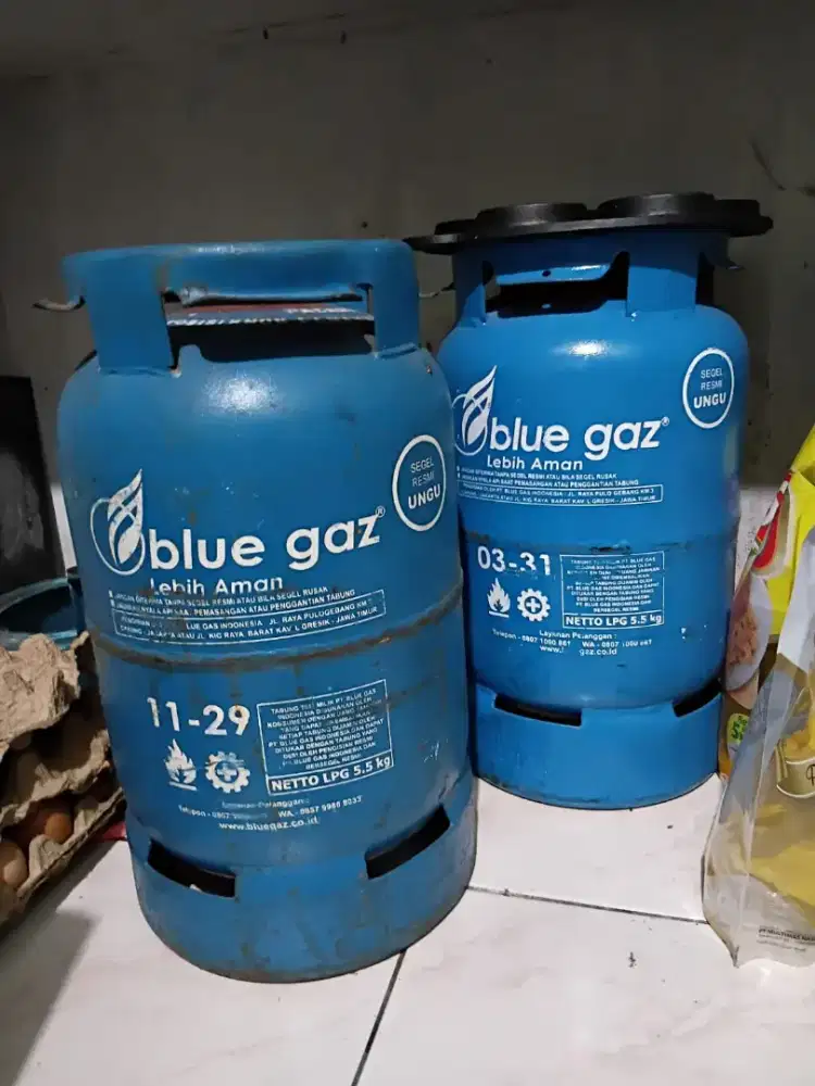 2tabung blue gas mulus bonus kepala gasnya