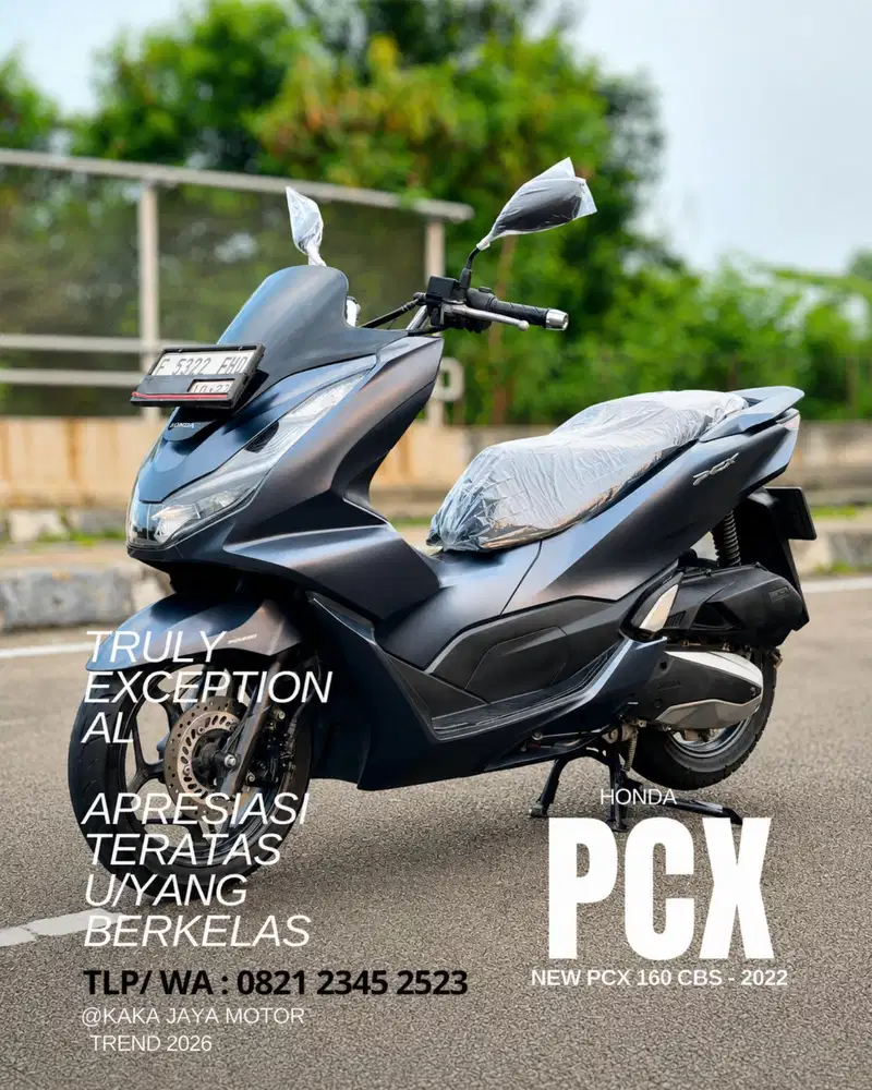 Cash Kredit PCX 160 CBS 2022 PLAT F, Barang Bagus