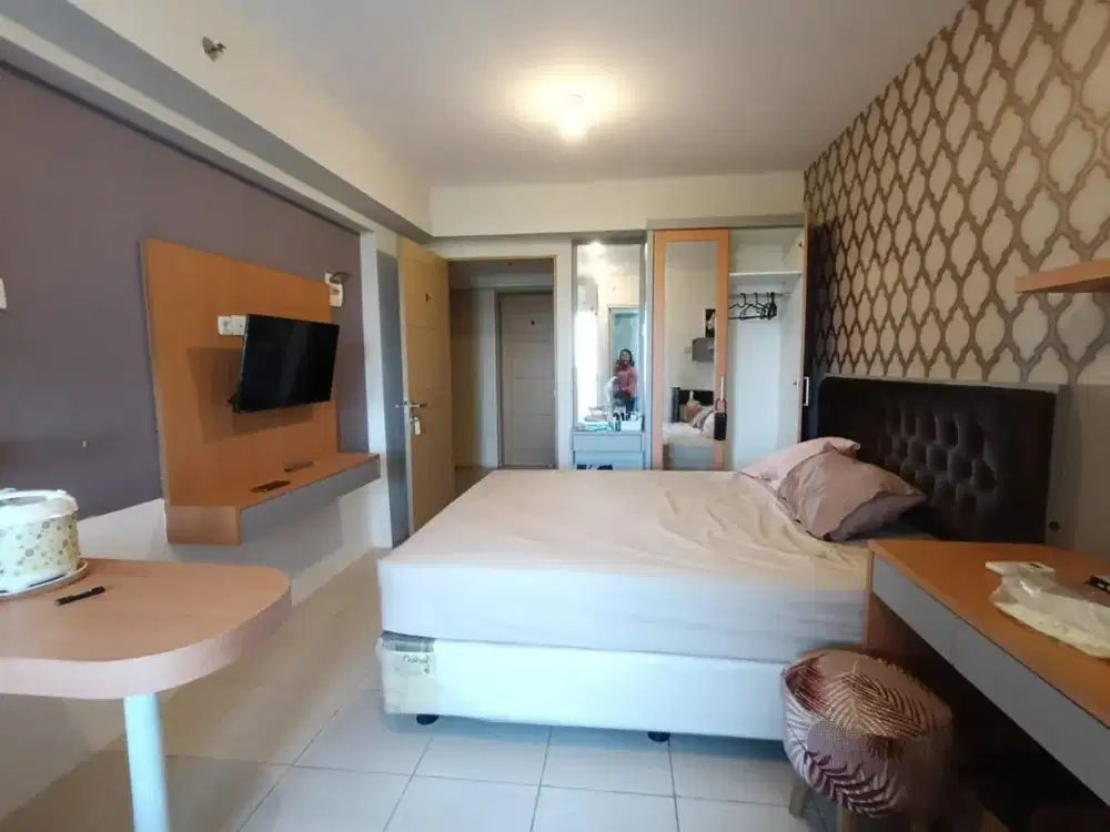 Disewakan Apartemen Educity Studio Full Furnished Tower Yale Lt 6 Lobby Mewah dekat PCM