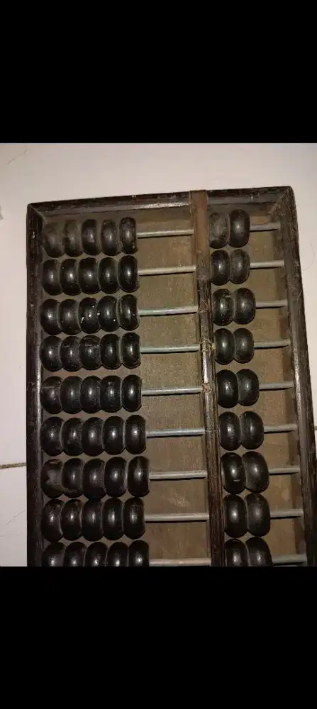 Dijual Sempoa Jadul Vintage ukuran Panjang 37 cm x 18 cm.