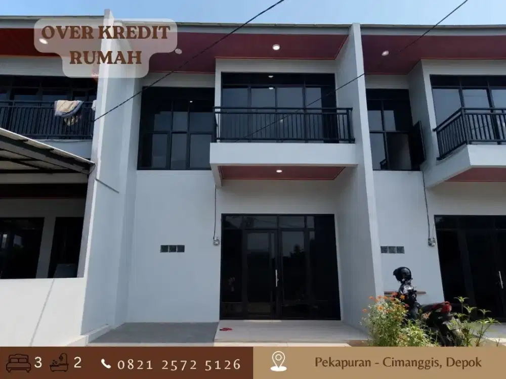 Jual Take Over Rumah 2LT 73JT dkt Tol di Pekapuran Cimanggis Depok