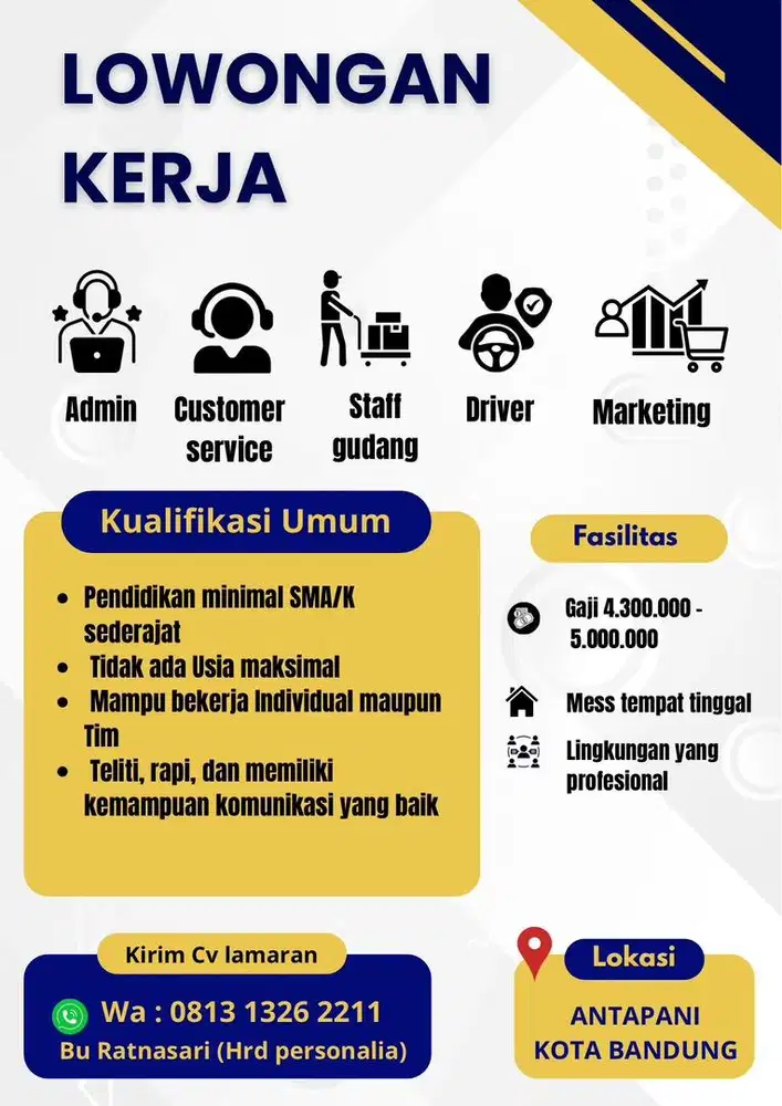 INFO LOKER BANDUNG