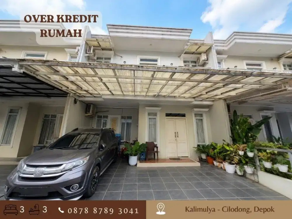 FULL FURNISH Rumah 2LT OVER KREDIT di Cilodong Depok dkt Alun alun GDC
