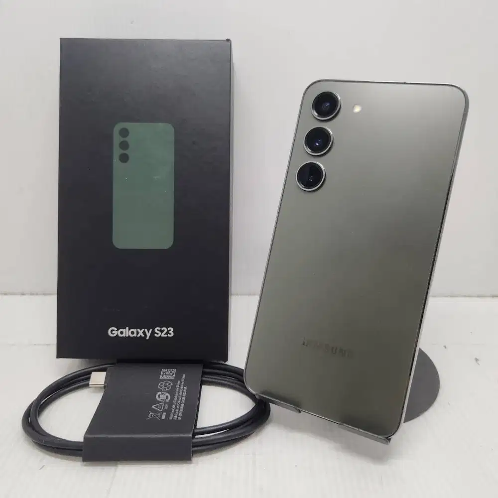 LIKE NEW  SAMSUNG GALAXY S23 5G 8/256 GREEN NO MINUS FULLSET SEIN ANTI