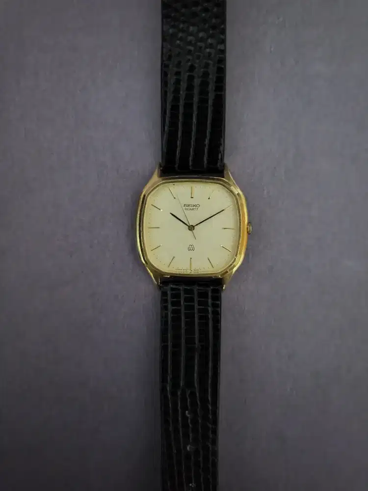 Rare Seiko Tank Octagon Vintage Middle 1970s Snowflake Dial