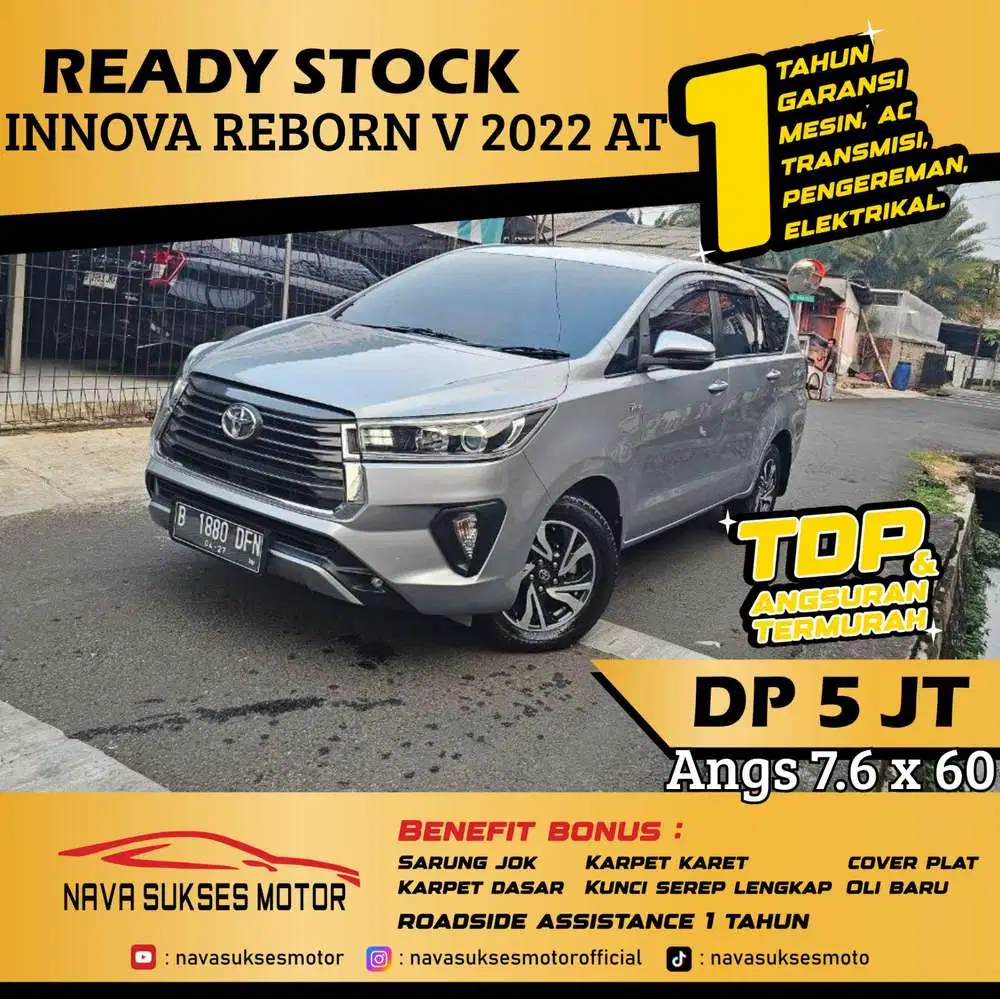 TDP 5Jt Angs Termurah Innova Reborn V 2022 Matic Silver Low Km LikeNew