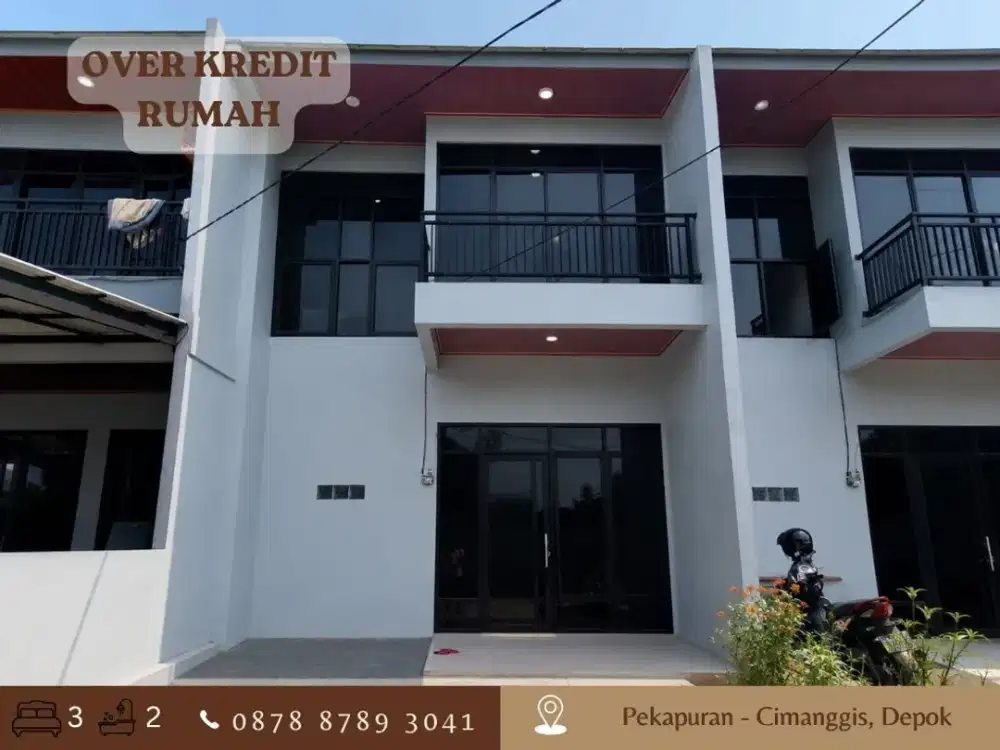 Jual Rumah 2LT 73JT Take Over di Pekapuran Cimanggis Depok dkt Tol