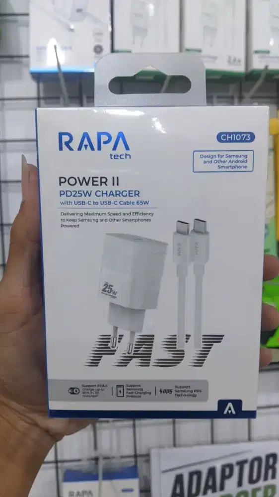 SET CHARGER TYPE-C TO TYPE-C RAPA TECH POWER II
