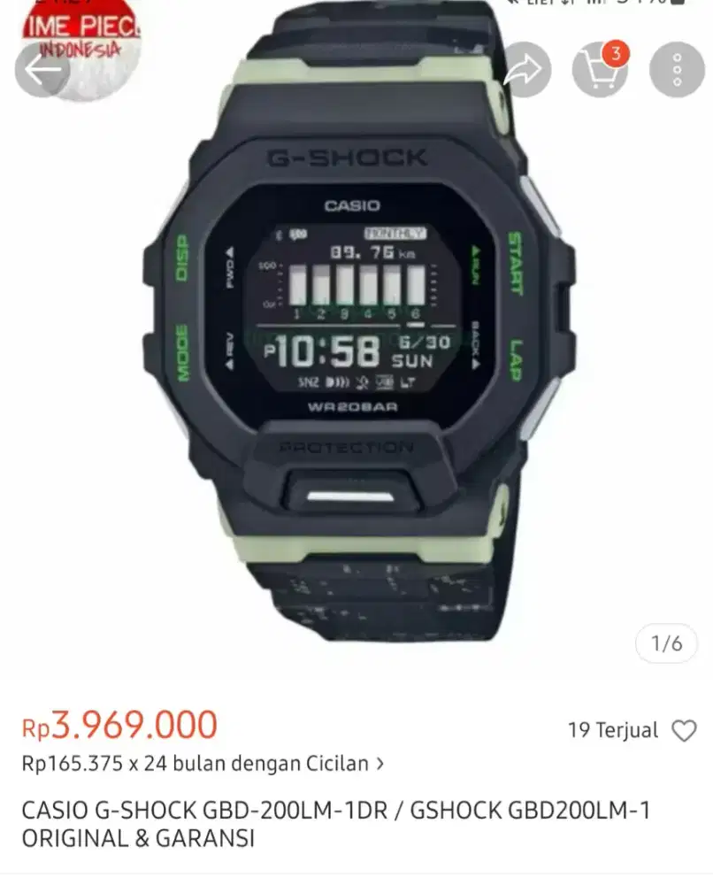 Casio Gshock GBD 200 lm
