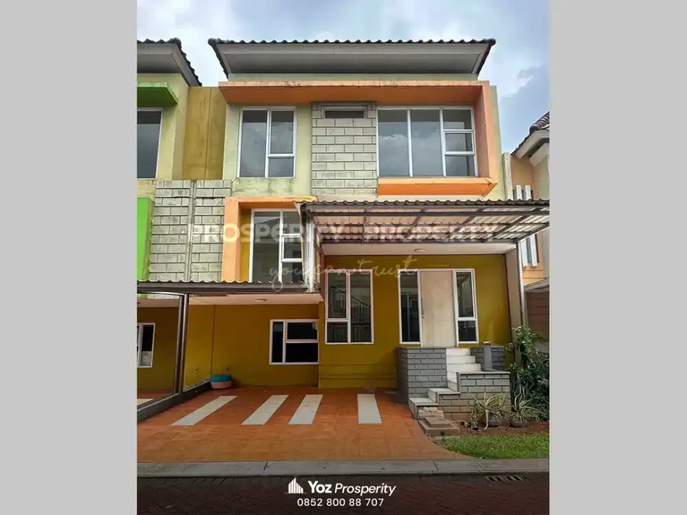 Paling Murah Rumah 2 Lantai Lebar 8 di Cluster Atlanta Village Paramount Gading Serpong