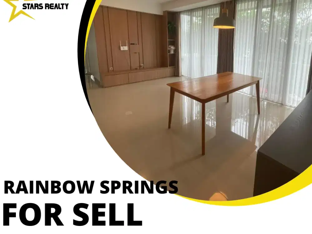 DIJUAL RAINBOW SPRINGS CONDOVILLA GADING SERPONG 3BR FURNISH