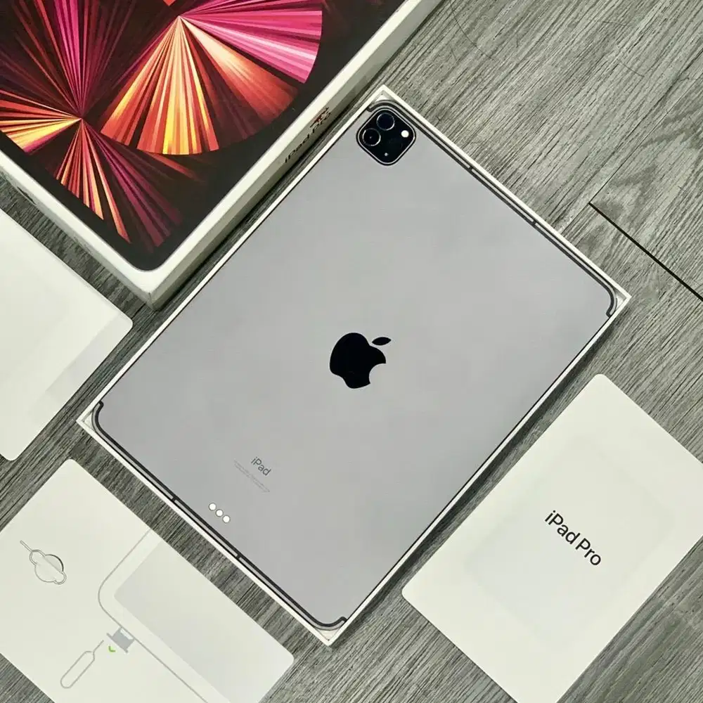 IPAD PRO M1 128GB WIFI CELLULAR 11 INCH LENGKAP