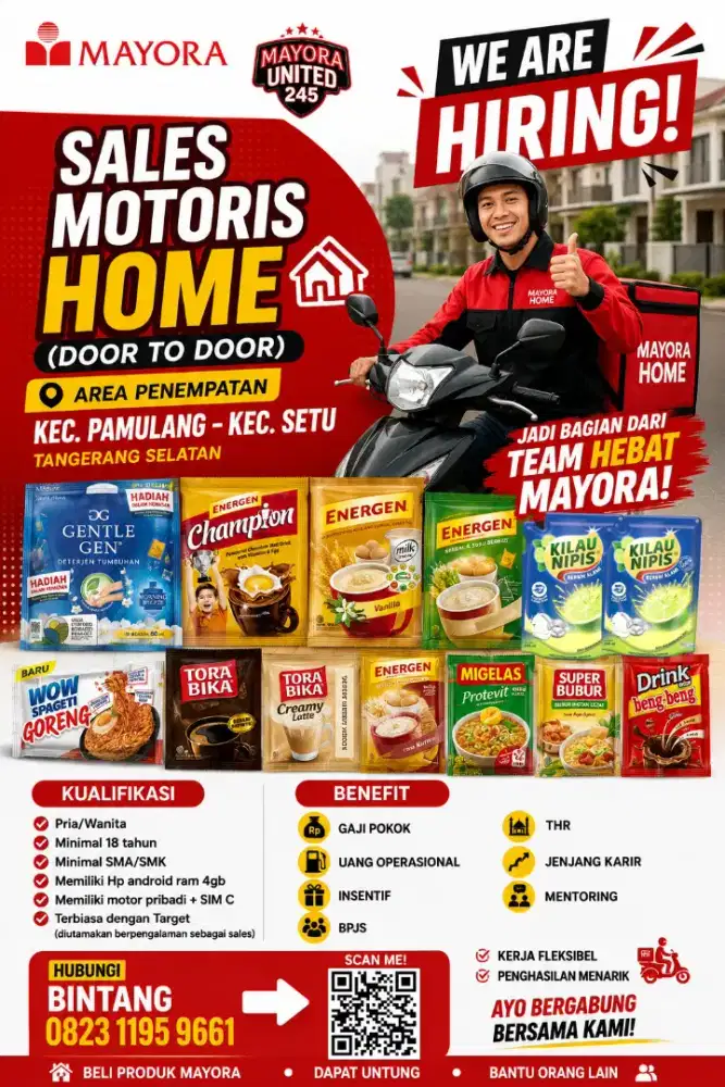 SALES MOTORIS MAYORA UNITED HOME