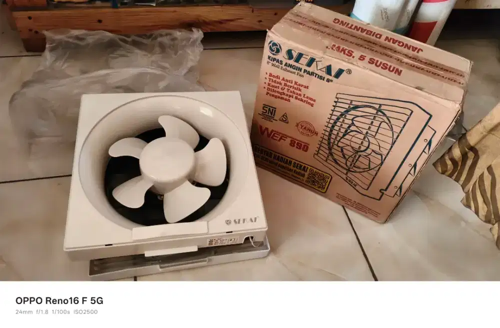 Kipas angin partisi exhaust fan Sekai 8 inci