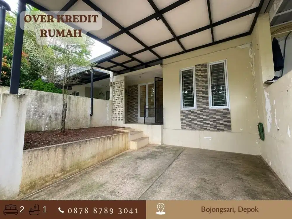 OVER KREDIT RUMAH 1,5LT 95JT dkt Tol Sawangan di Bojongsari Depok
