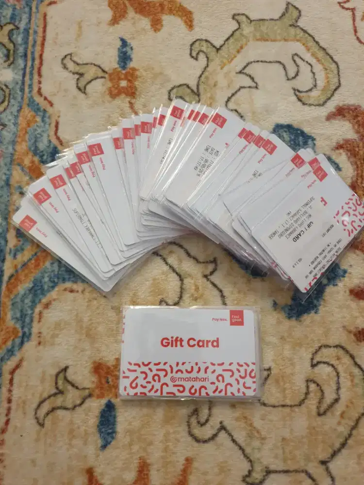 Gift card matahari department store