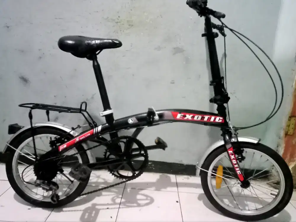 Dijual sepeda lipat merk EXOTIC ring 16 kondisi masih bgus Kker normal