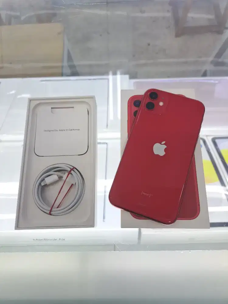 Second Apple IPhone 11 64GB Red Ex IBOX Mulus Fullset Original Nego